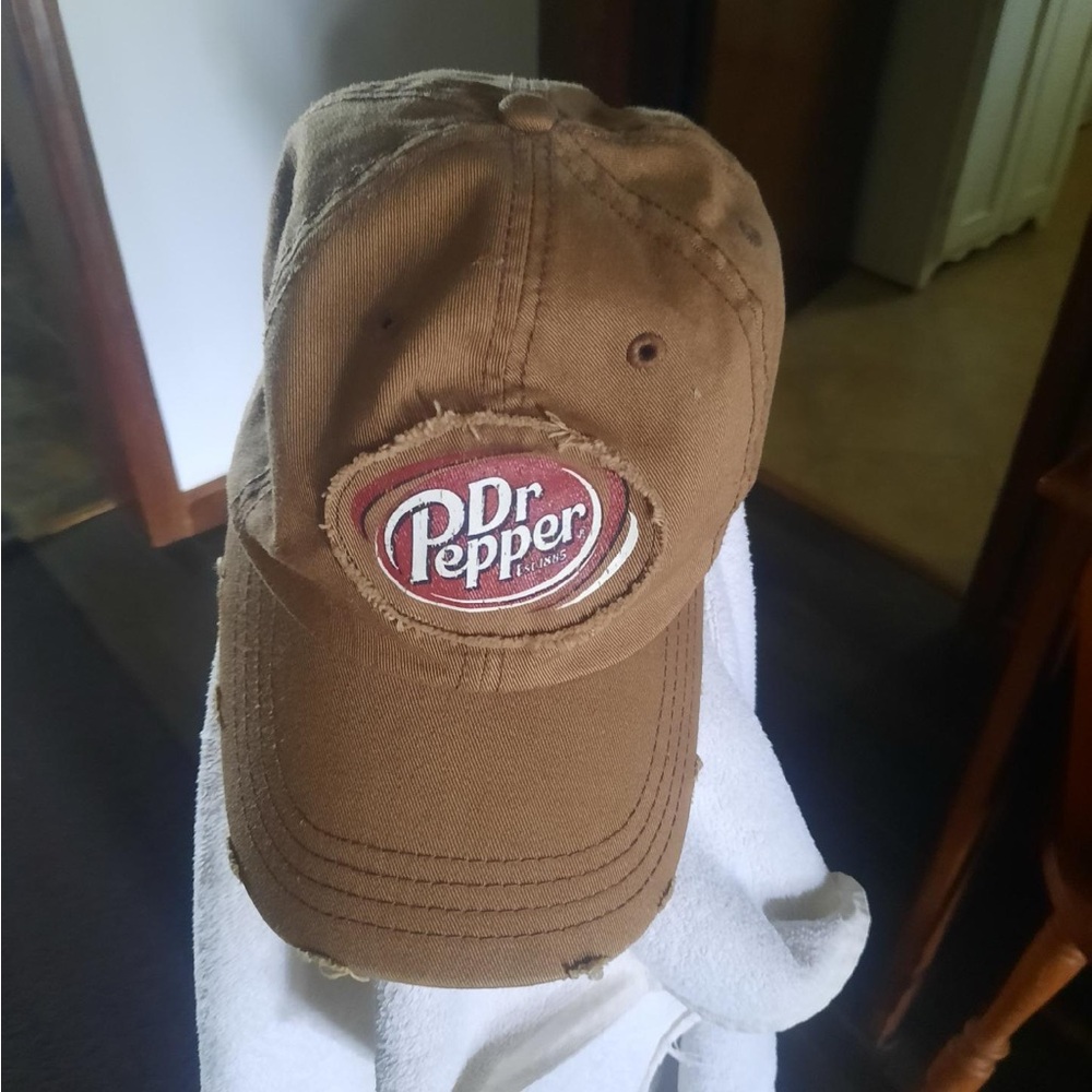 Brown Dr Pepper Logo Cap